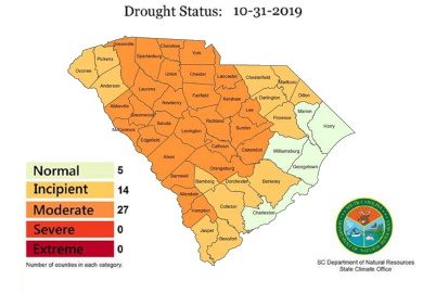Drought conditions improve for much of the state