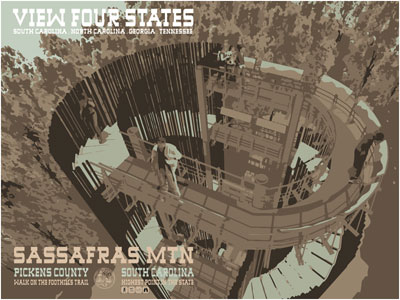 Top view of observation tower