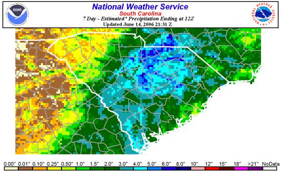 Seven-Day Rainfall Total