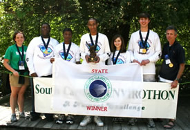 First Place winners of the SC Envirothon - Spartanburg High School