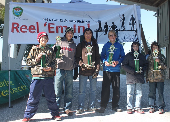 Winners of the 2014 Reel 'Em In tournament