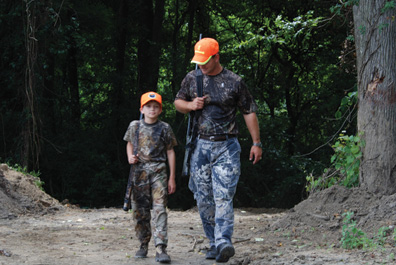 Father and Son walking together