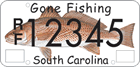 Red Drum License Plate