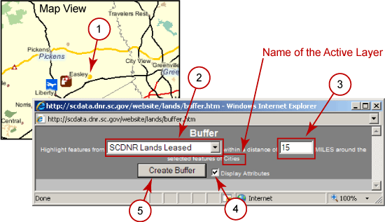 Example of the Buffer Tool