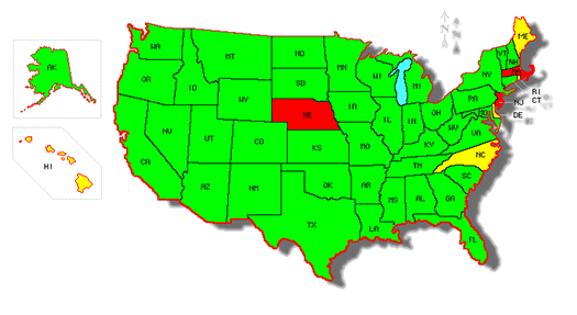 Map of Member of the Wildlife Violator Compact