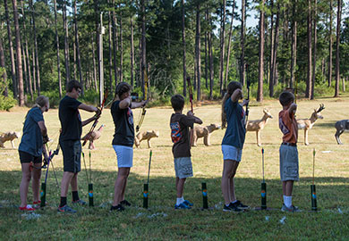 Youth archers - photography by Cindy Thompson