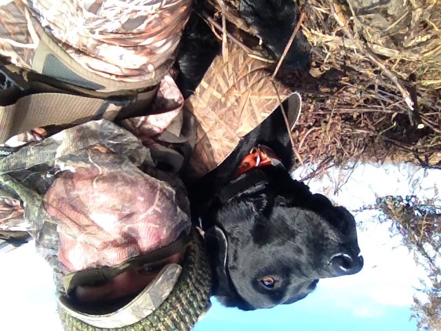 Molly and Willie -- hunting buddies 'til the end. (Photo courtesy Molly Kneece)