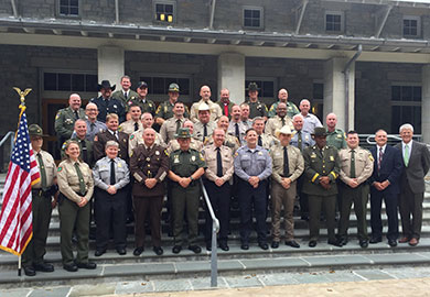 Lt. Riley and Maj. Carey joined senior conservation officers from around the country for the NACLEC leadership academy in April 2016