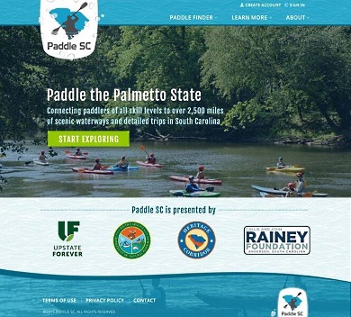 The new GoPaddleSC website currently includes an impressive array of descriptions of 63 waterways, 108 trip listings, 390 points of interest and 612 river accesses.