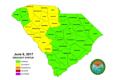 All counties within the state are now in normal or incipient drought status