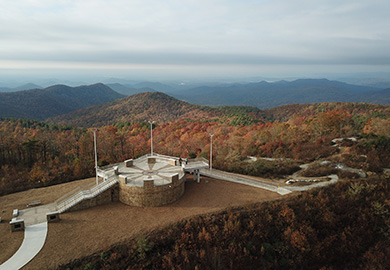 Sassafras Mountain Tower closed in response to COVID-19 -(SCDNR photo by Danielle Kent)