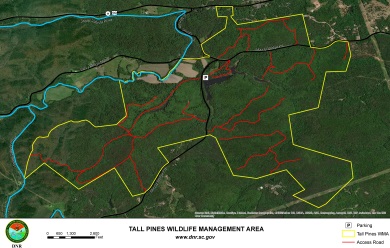 Map of Tall Pines WMA property