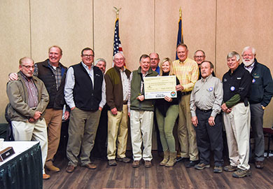 Members of the Hampton Wildlife Fund board of directors presented SCDNR officials with a donation of $150,000 on March 23, 2018 in Columbia