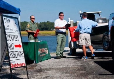 Courtesy boat inspections will be hosted around the state on Sunday, Sept. 2 and Monday, Sept. 3. (SCDNR photo)