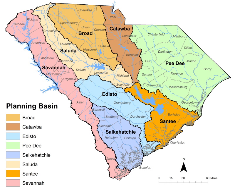 South Carolina has eight major river basins, each of which will have its own citizen-led River Basin Council in years to come.
