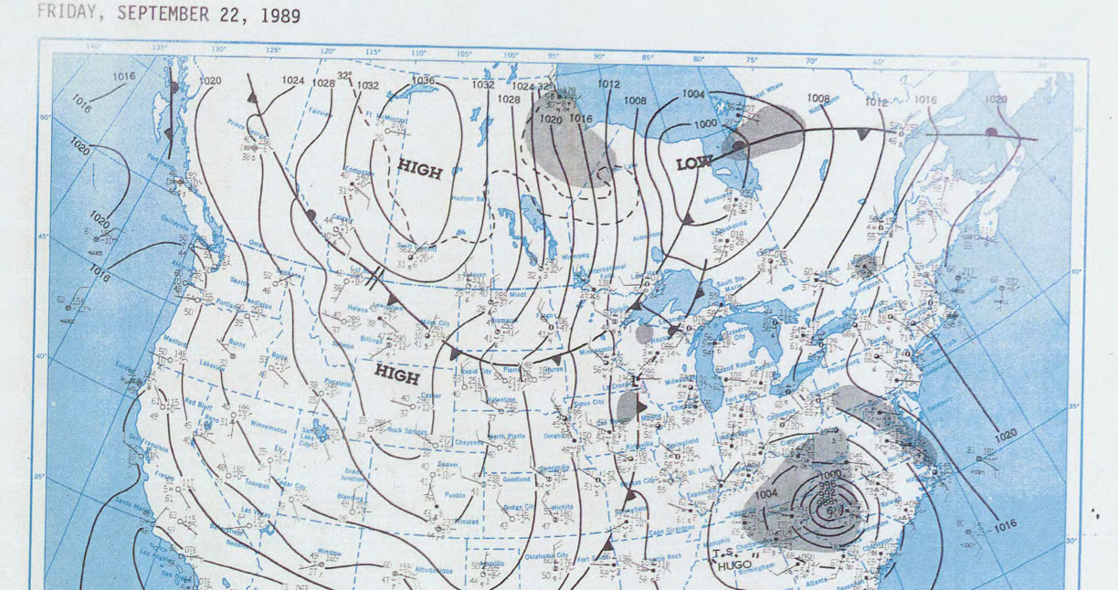 Surface weather map from Sept. 22 (credit)