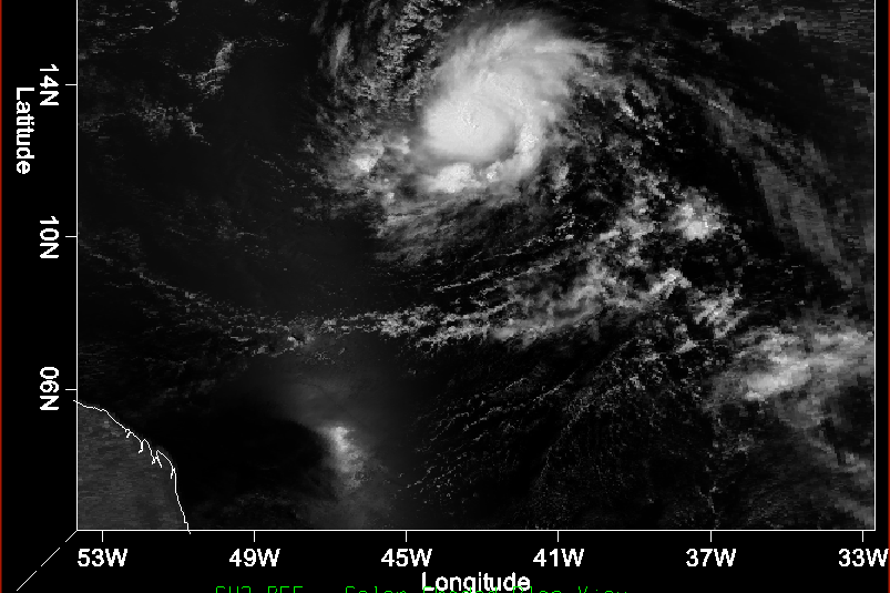 Hugo from space Sept. 13 (NHC)