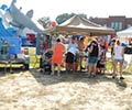 Photograph of Bluffton Block Party. Approximately 3,000 people attended the event.