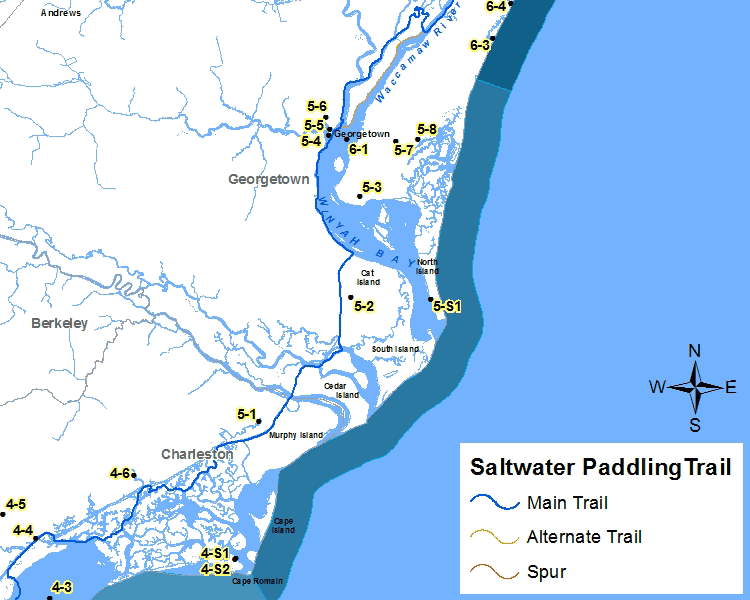 Section 5 of Saltwater Paddling Trail