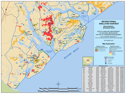 Savannah River Fishing Map Scdnr - Savannah River To South Edisto